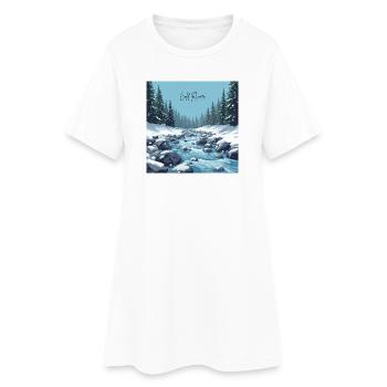 Cold_River - Robe T-shirt Femme - blanc - Devant