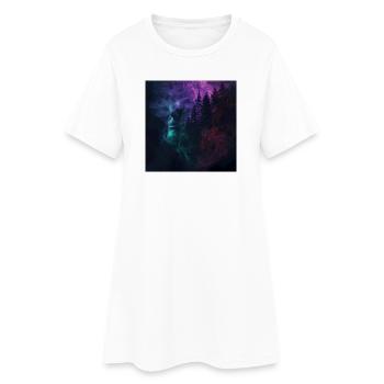 L’Esprit de la Forêt – Mélancolie Surréaliste - Robe T-shirt Femme - blanc - Devant