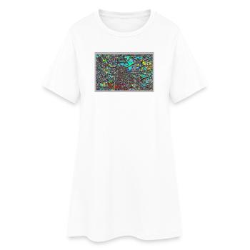 jalebensspuren - Robe T-shirt Femme - blanc - Devant