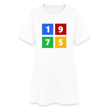 1975 - Robe T-shirt Femme - blanc - Devant