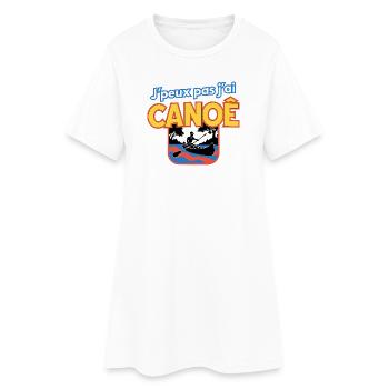 J’peux pas j’ai CANOË Logo - Robe T-shirt Femme - blanc - Devant