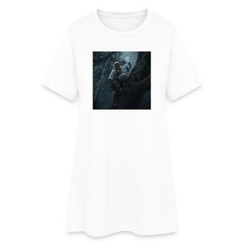 Bartnik of the Dark Forest – Slavic Gatherer - Women’s T-Shirt Dress - white - Front