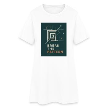 Bbreak das Muster - break The Pattern - Women’s T-Shirt Dress - white - Front