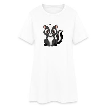 Bébé Mouffette - Robe T-shirt Femme - blanc - Devant