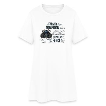 1396_A_Farmer_with_sense - Robe T-shirt Femme - blanc - Devant