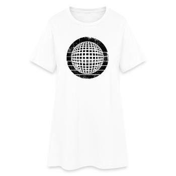 80s Disco - Women’s T-Shirt Dress - white - Front