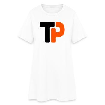 Tischtennis Logo TP Ping Pong Mannschaft - Frauen T-Shirt-Kleid - Weiß - Vorne