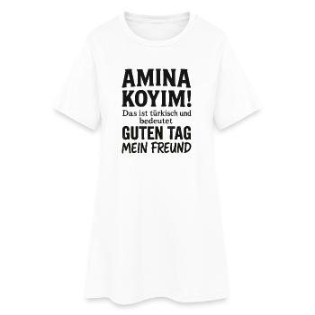 Lustige türkische Sprüche Türkei Türkiye türkisch - Frauen T-Shirt-Kleid - Weiß - Vorne