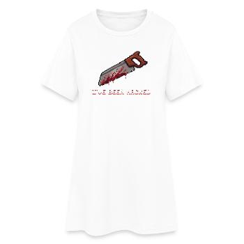 J’ai été piraté (amputé drôle) - Robe T-shirt Femme - blanc - Devant