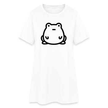 grenouille - Robe T-shirt Femme - blanc - Devant