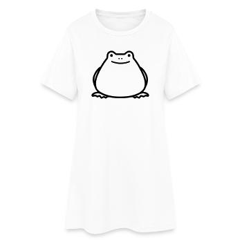 grenouille - Robe T-shirt Femme - blanc - Devant