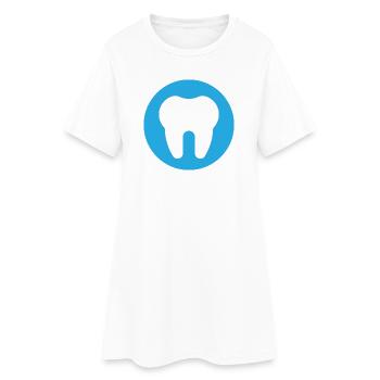Tooth, Dentist, Dental Practice - Women’s T-Shirt Dress - white - Front