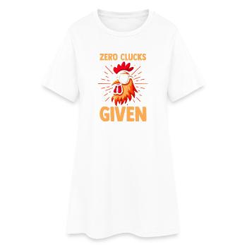 Farmer Rooster Flock Poultry Chicken - Women’s T-Shirt Dress - white - Front