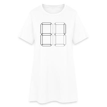 NUMÉRO 16 Seize Cadeaux d’anniversaire numériques - Robe T-shirt Femme - blanc - Devant