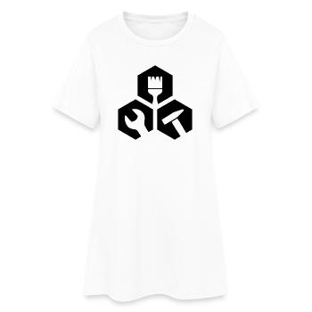 Hexagone d’Outils Artisanaux - Robe T-shirt Femme - blanc - Devant