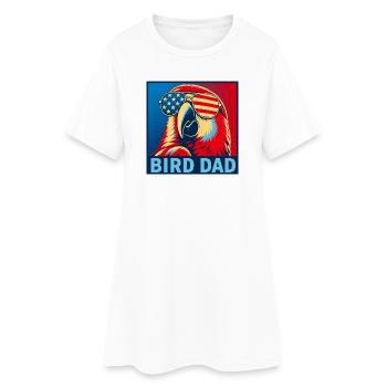 Patriotic Bird Dad – Daddy Funny Bird pour - Robe T-shirt Femme - blanc - Devant
