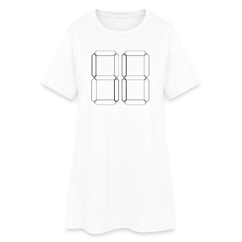 NUMÉRO 23 Vingt-trois Panier Cadeau Digital - Robe T-shirt Femme - blanc - Devant