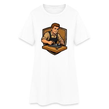Blacksmith at the Anvil - Women’s T-Shirt Dress - white - Front