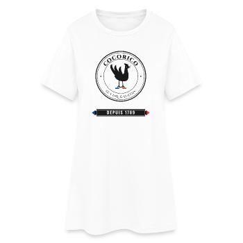 Cocorico Français Vintage Depuis 1789 France Basti - Robe T-shirt Femme - blanc - Devant