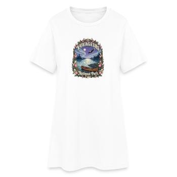 Parc national des Voyageurs, États-Unis, randonnée du Minnesota - Robe T-shirt Femme - blanc - Devant