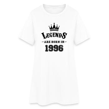 Legends Born in - Women’s T-Shirt Dress - white - Front