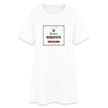 Bester Hundepapa – für Hundeliebhaber - Frauen T-Shirt-Kleid - Weiß - Vorne