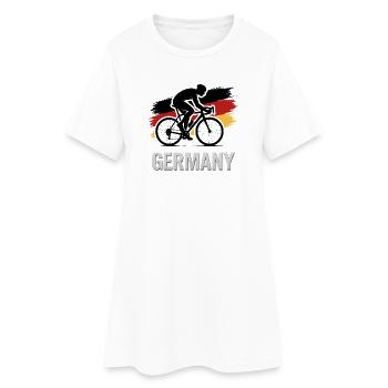 Drapeau allemand des cyclistes - Robe T-shirt Femme - blanc - Devant