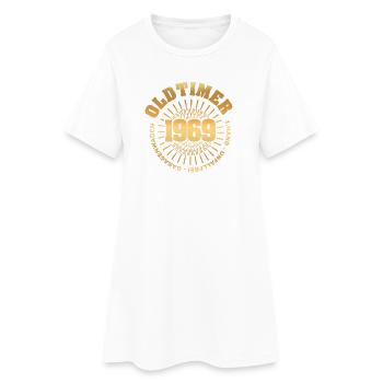 Voiture de collection 1969 - Robe T-shirt Femme - blanc - Devant