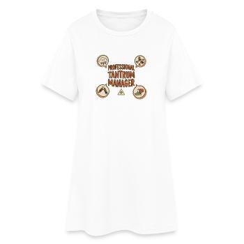 Gestionnaire professionnel de crise - Robe T-shirt Femme - blanc - Devant