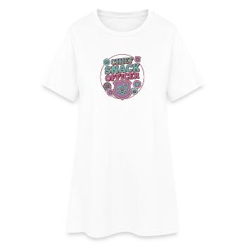 Chief Snack Officer - Women’s T-Shirt Dress - white - Front