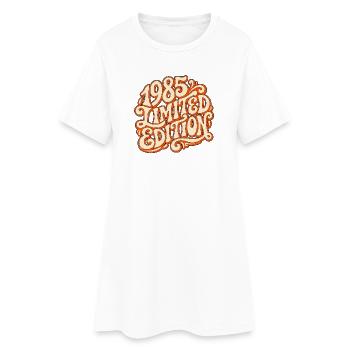Édition limitée 1985 Rétro Vintage - Robe T-shirt Femme - blanc - Devant