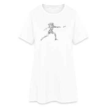 Idée cadeau pour le joueur de frisbee avec Frisbee - Robe T-shirt Femme - blanc - Devant