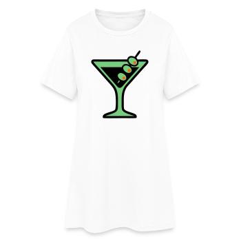 Cocktail Glass Summer Drink Vacances de garçon pour filles - Robe T-shirt Femme - blanc - Devant