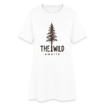 Randonnée - La nature des Attentes - Robe T-shirt Femme - blanc - Devant