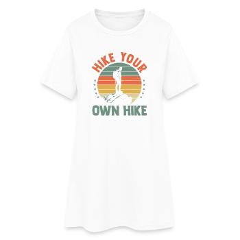 Randonnée sur sentier de montagne Randonnée en plein air Braconnage - Robe T-shirt Femme - blanc - Devant