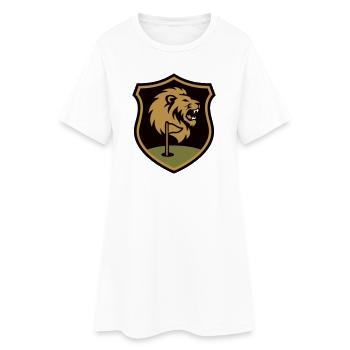 Vintage Wappen Golfclub Golfspieler Golfsport - Frauen T-Shirt-Kleid - Weiß - Vorne