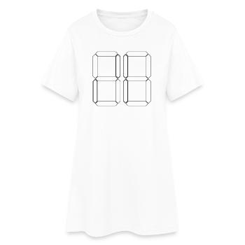 NUMBER 53 Fifty-Three Gift Digital - Women’s T-Shirt Dress - white - Front