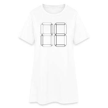 NUMBER 51 Fifty-One Gift Digital - Women’s T-Shirt Dress - white - Front