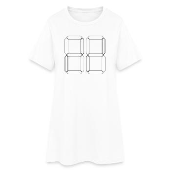 NUMBER 55 Fifty-Five Gift Digital - Women’s T-Shirt Dress - white - Front