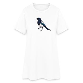 Pie - Robe T-shirt Femme - blanc - Devant