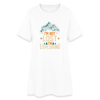 Randonnée sur sentier de montagne Randonnée en plein air Braconnage - Robe T-shirt Femme - blanc - Devant