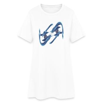 Frozen Chaos - Women’s T-Shirt Dress - white - Front