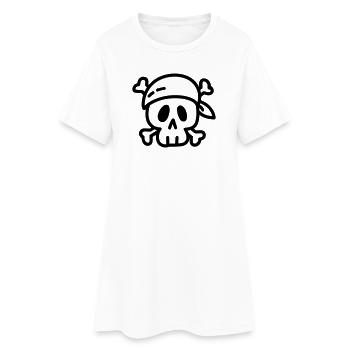 pirate - Robe T-shirt Femme - blanc - Devant