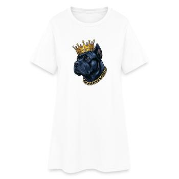 Cane Corso Crown Italian Mastiff Royal - Robe T-shirt Femme - blanc - Devant