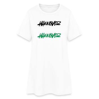 Style Double Graffiti de Hanovre - Robe T-shirt Femme - blanc - Devant