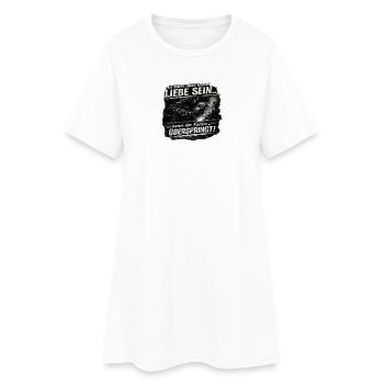 Funke Überspringt Stahl Schweißen Liebe - Frauen T-Shirt-Kleid - Weiß - Vorne