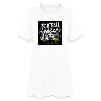 Le football, ma passion - Robe T-shirt Femme - blanc - Devant