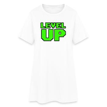 T-shirt de gaming Retro Level Up 8Bit - Robe T-shirt Femme - blanc - Devant