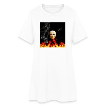 Masque d’Enfer : Soleil Céleste - Robe T-shirt Femme - blanc - Devant