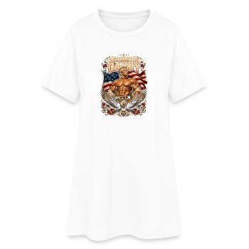 Déclaration de Papa Alexander Hamilton, 4 juillet - Robe T-shirt Femme - blanc - Devant